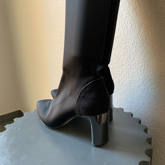 $52🔥Over the knee black stretch boots size 8.5 - Picture 2 of 6